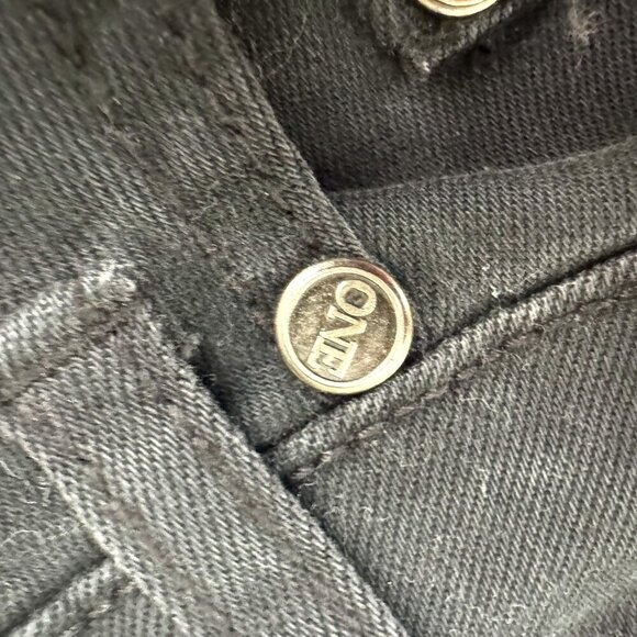 ONE X ONETEASPOON Black Freebird II Low Waist Short Rise Fitted Leg Jeans 26 - Picture 5 of 8